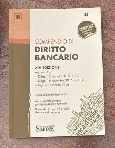 Compendio diritto bancario - compendio,