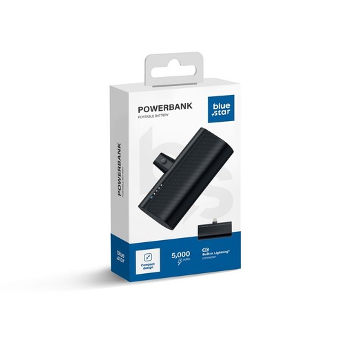 Blue star power bank - blue,