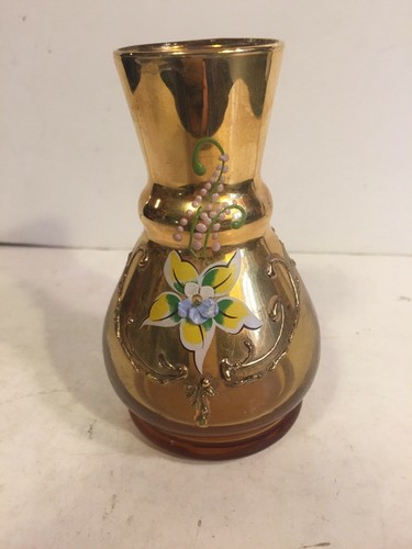 Vaso murano veneziano ambra - murano,
