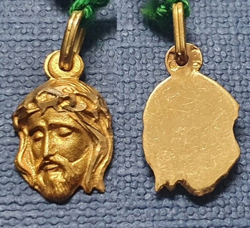Ciondolo testa cristo oro - cristo.,