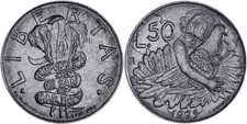 San Marino: 50 Lire Acciaio