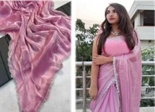 Elegante sari di seta in