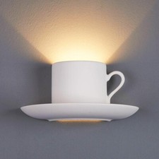 Applique in gesso lampada a