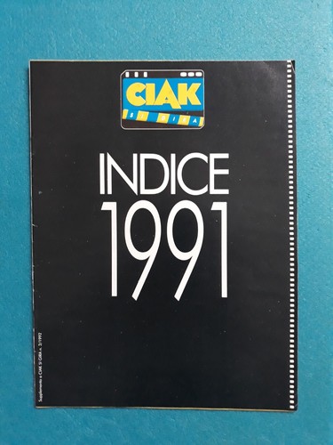Rivista ciak cinema indice - ciak,