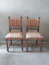 Coppia sedie antiche noce