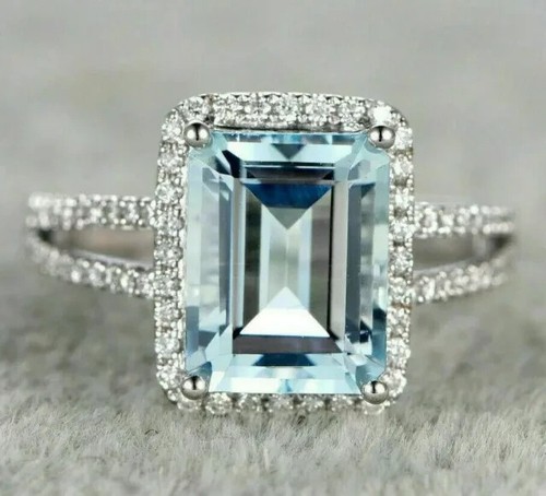 Anello vintage acquamarina - , 4