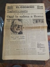 MORTE PALMIRO TOGLIATTI IL GIORNO QUOTIDIANO