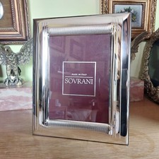 SOVRANI Cornice Portafoto in Argento x foto 13x18 Moderna Nuova con scatola