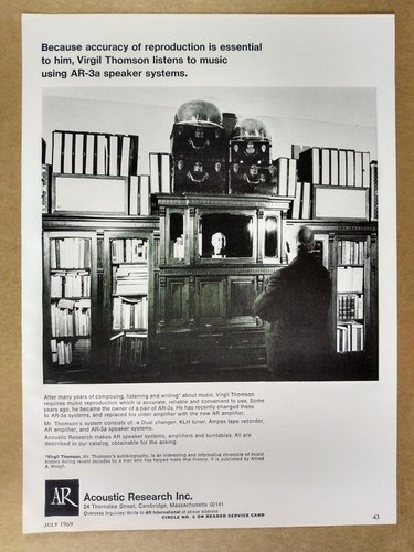 1969 acoustic research 3a - 1969,