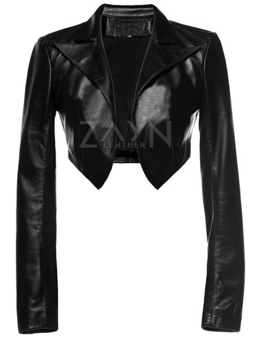 Giacca corta donna vera - , pelle