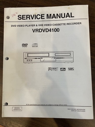 Sansui vrdvd4100 dvd vcr - vrdvd4100, dvd/vcr