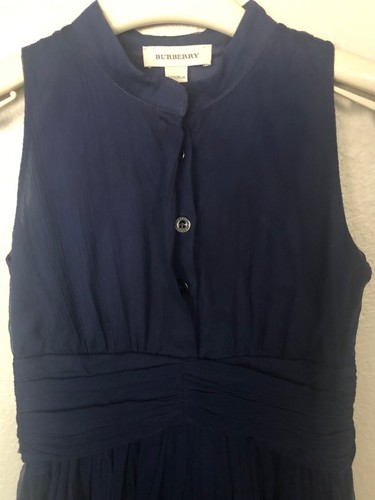 Burberry silk navy - silk, with