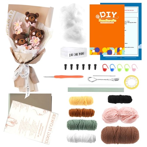 Kit uncinetto per bouquet di - 'uncinetto,