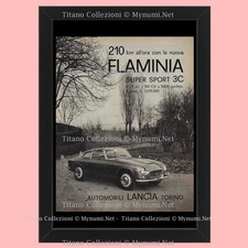 Anni '60 * Pubblicità Originale 'Lancia - Flaminia Super Sport 3C' in Cornice