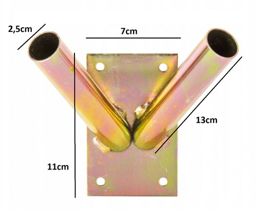 Base portabandiera doppia in - 2,