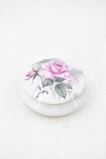 Porta Gioie In Ceramica Limoges France Bianco 7,5cm