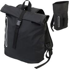 NUOVO zaino rolltop scomparto imbottito per laptop impermeabile per lavoro viaggio tutti i giorni
