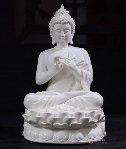 Statua buddha cina dehua - 14,1",