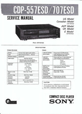 Sony service manual per CDP-