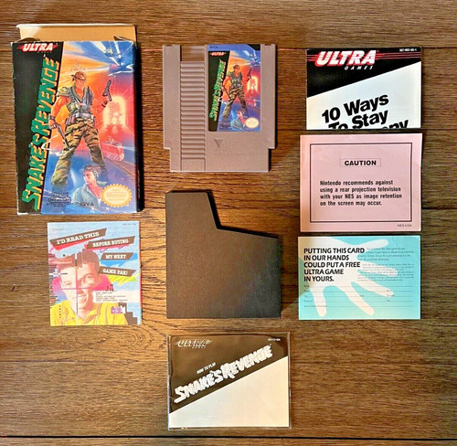 Lqqk nintendo nes snake s - -,
