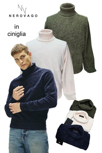 Nerovago maglione uomo collo - nerovago,