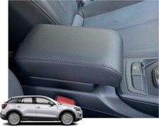 Bracciolo regolabile per Audi Q2 in ecopelle nero apoggiabraccio made in Italy