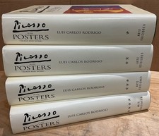 Picasso in His Posters Image and Work Vol 1-4 by Luis Carlos Rodrigo 4 Book Set