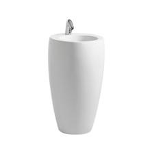 LAVABO RUNNING Alessi one con colonna integrata, senza foro per rubinetto, senza
