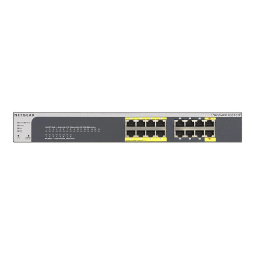 Netgear gs516tp port - netgear, 16-port