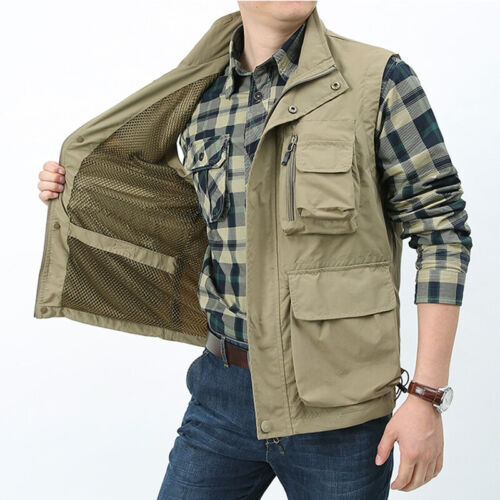 Gilet uomo multitasche