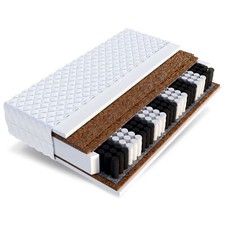 Materasso 140x200 cm molle insacchettate super rigido 3xCocco H4 H5 7 zone materasso