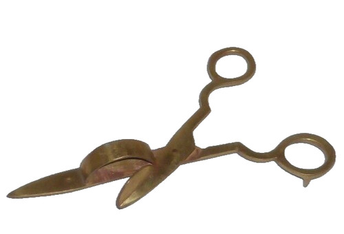Vecchio ottone dochtschere - ottone,