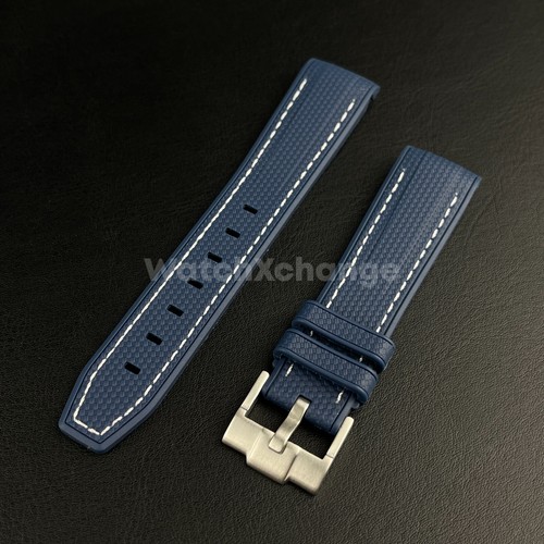 Navy blue 20mm silicone rubber - navy,