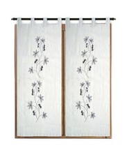 Tenda arredo finestra ricamata