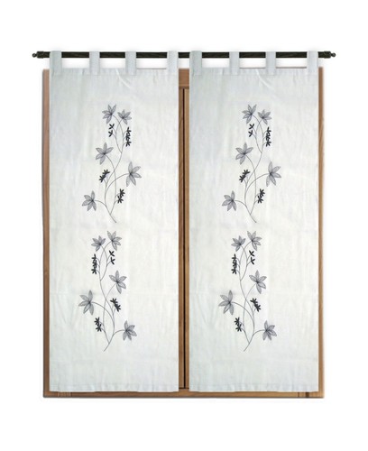 Tenda arredo finestra - , ricamata