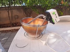  Paiolo Elettrico in rame  martellato con capienza 5 litri compresa di scatola o