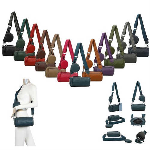 Borsa donna cilindro crossbody