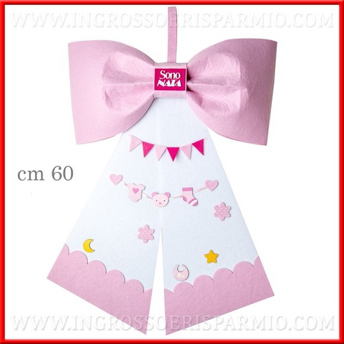 Fiocchi nascita bimba - fiocchi,