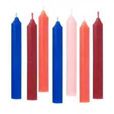 SET 36 CANDELE LUNGHE PROFUMATE COLORATE 18CM AROMATERAPIA AROMATIZZATE MISTE