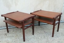 ECCEZIONALE COPPIA DI TAVOLINI