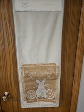 Runner da tavolo Rachel Ashwell shabby chic coniglietto pasquale primitivo 14 x 72" nuovo