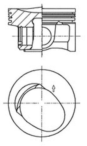 Pistone kolbenschmidt 41257610 - pistone,