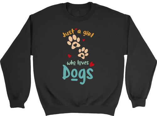 Felpa ragazza chi ama cani - ama,