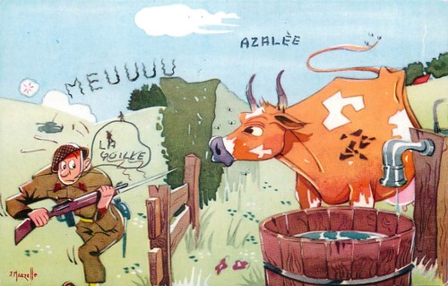 Cartolina caricatura fumetto