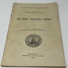 1906 USDA Farmers Bulletin the