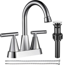 Rubinetto lavabo bagno 3 fori