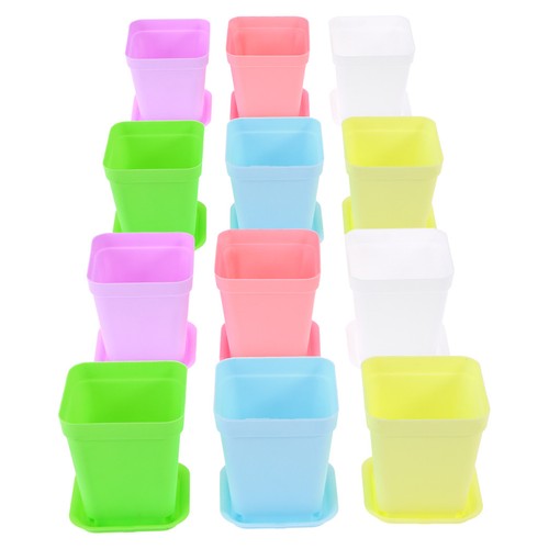 12pz fioriere plastica con - fioriere, in