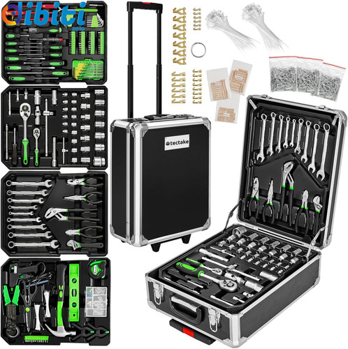 Tectake 1200 set attrezzi - set, di