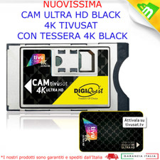 CAM TVSAT HD 4K MODULO SMARCAM TV SAT TIVUSAT HD TIVU'SAT SMARTCAM CON SCHEDA