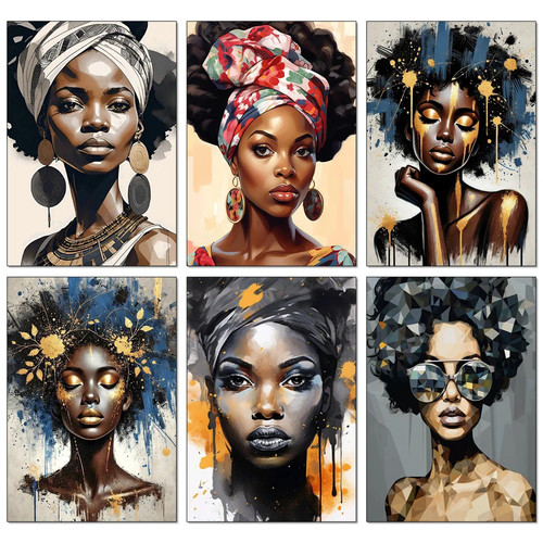 Poster murale astratto donna